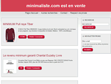 Tablet Screenshot of minimaliste.com
